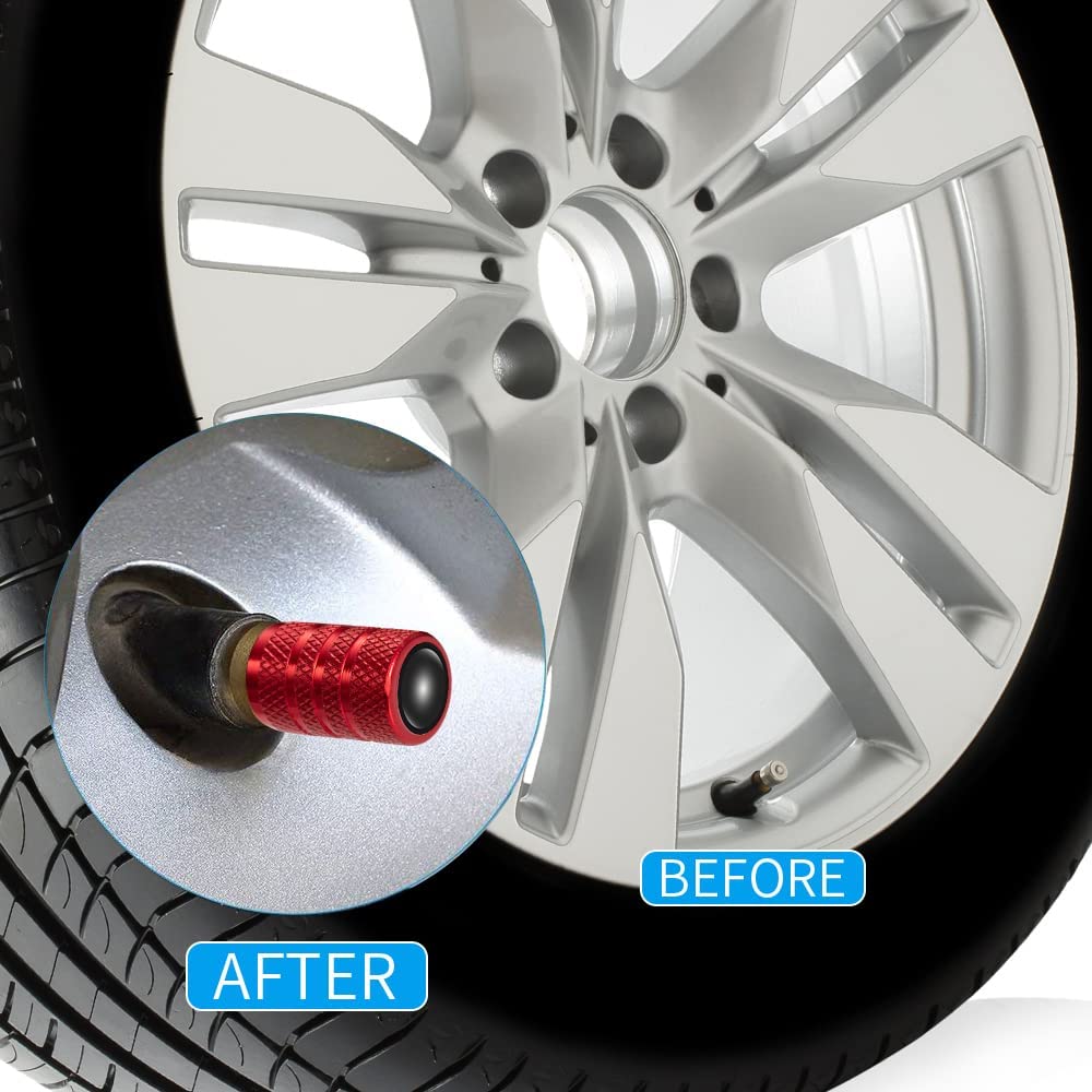 4pcs Car Tire Dust Caps Car Tire Air Caps with Logo, Alloy Metal Car Tire Valve Caps for BMW M Series, Suit for M1 M3 M5 X1 X5 X6 Z4 3 5 7 SeriesX7,Anti-Corrosion Leak-Proof Screw-on Easy Grip - Delicate Leather