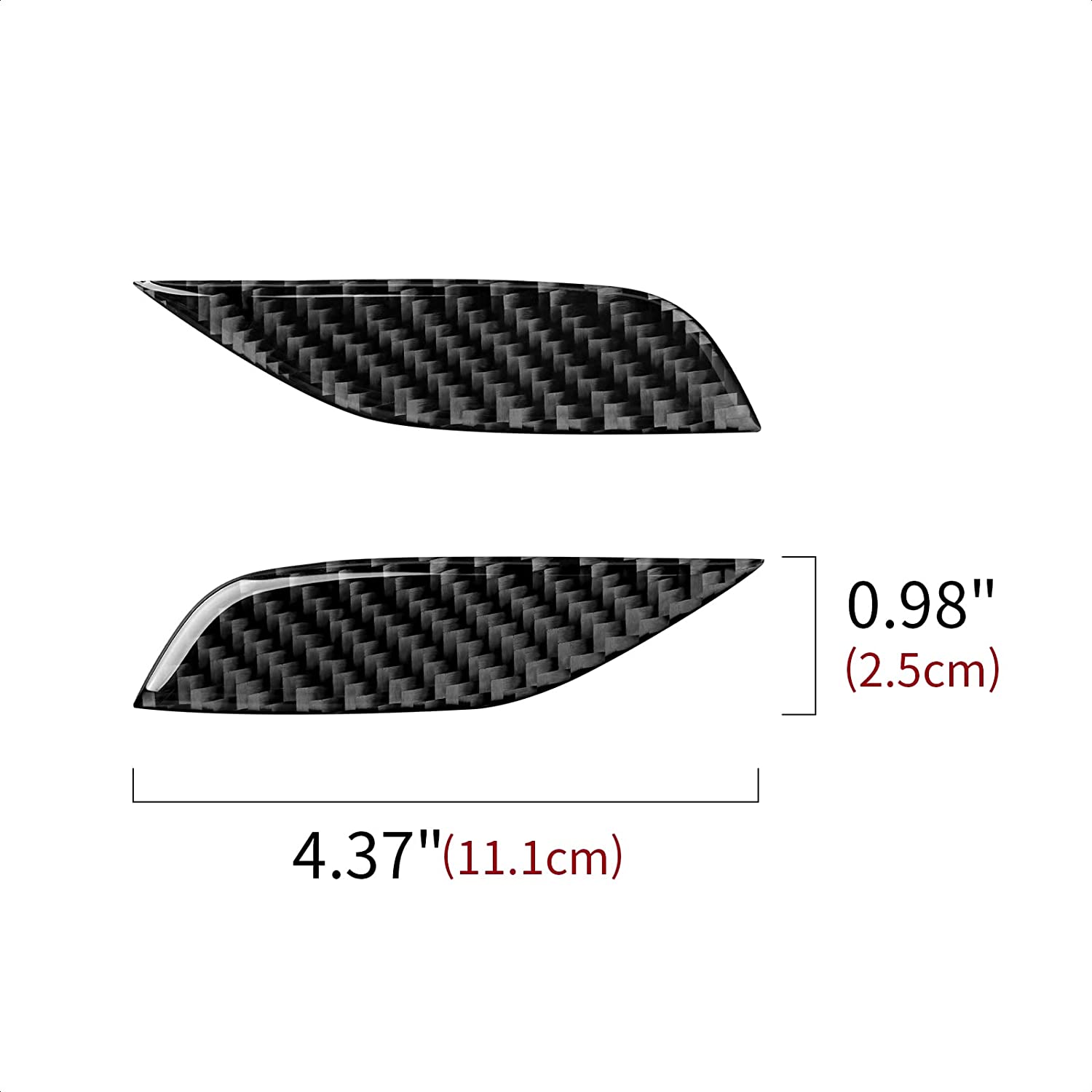 2PCS Car Door Bowl Sticker Door Pull Handles Decal Carbon Fiber Trim Compatible with F30 F31 F34 3GT F32 F33 F36 3 4 Series Accessories, 2013-2019