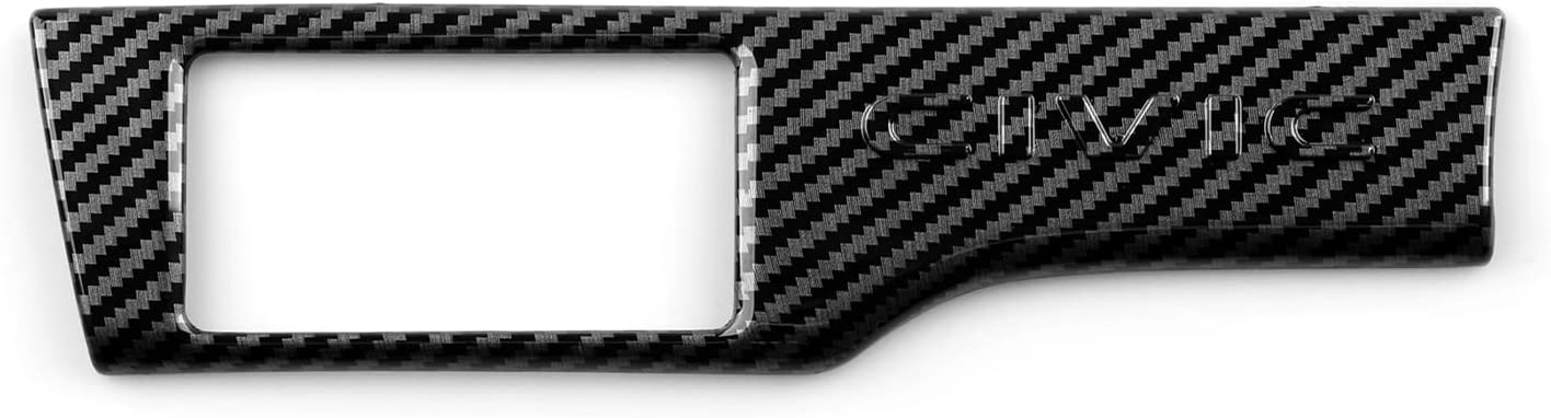 ABS Carbon Fiber Compatible with Accessories Headlight Switch Button Trim Interior Sticker