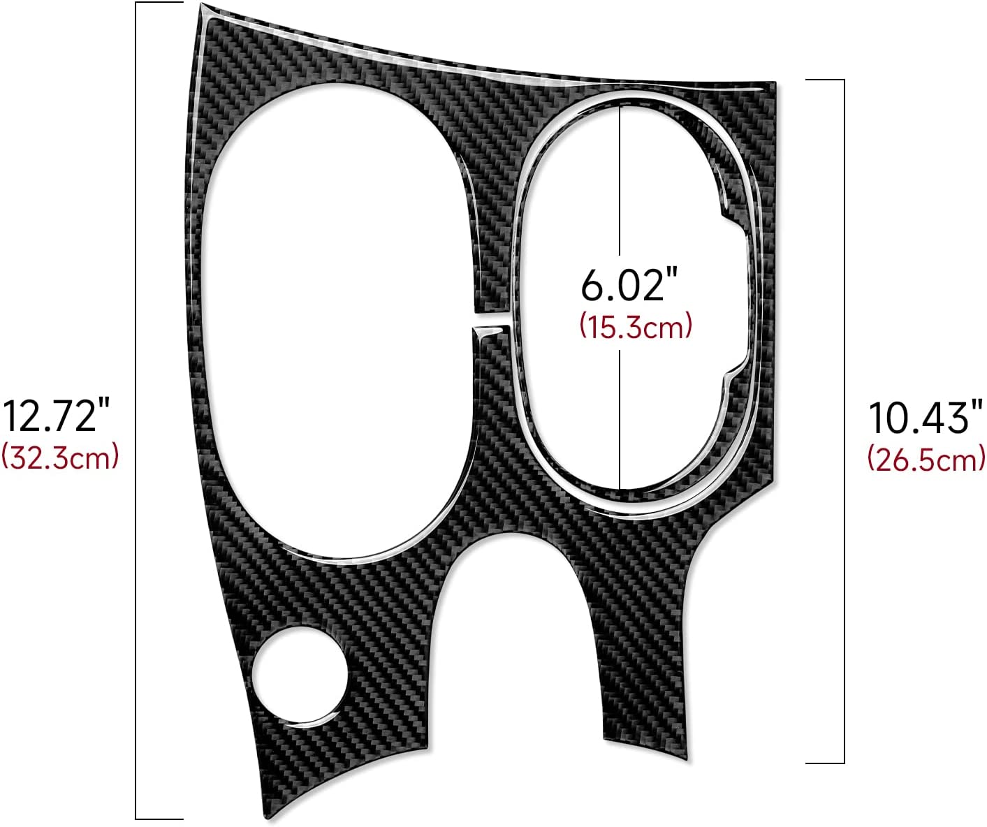 Car Engine Start Stop Button Sticker Decal Carbon Fiber Interior Trim Cover Compatible with C6 2005 2006 2007 Accessories