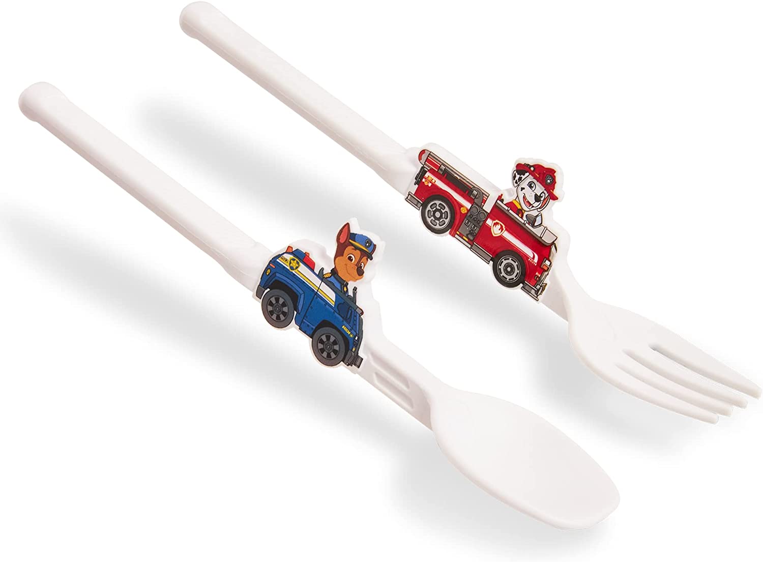 Utensil Set for Kids – Red Race Car Themed Fork and Spoon for Toddlers and Young Children – 2-Piece Set