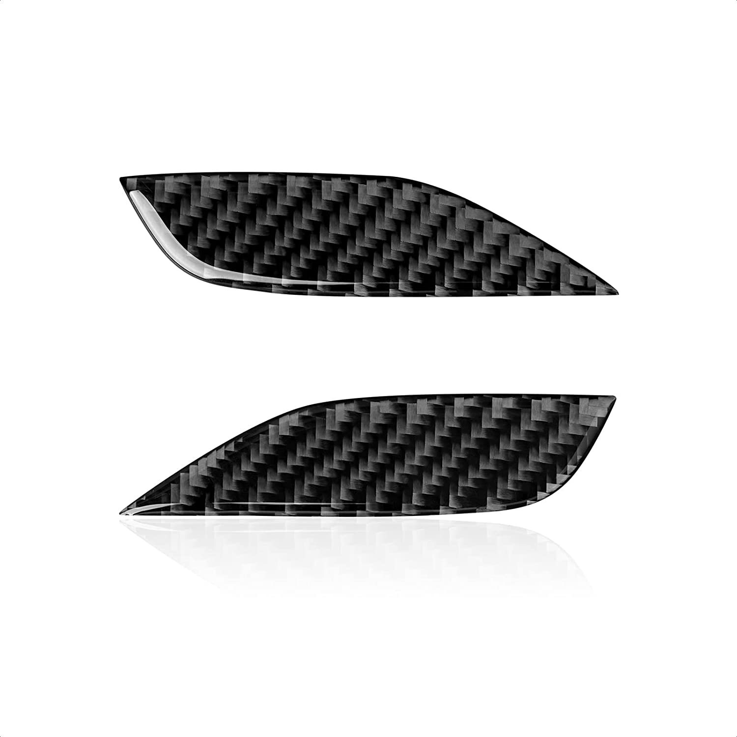 2PCS Car Door Bowl Sticker Door Pull Handles Decal Carbon Fiber Trim Compatible with F30 F31 F34 3GT F32 F33 F36 3 4 Series Accessories, 2013-2019