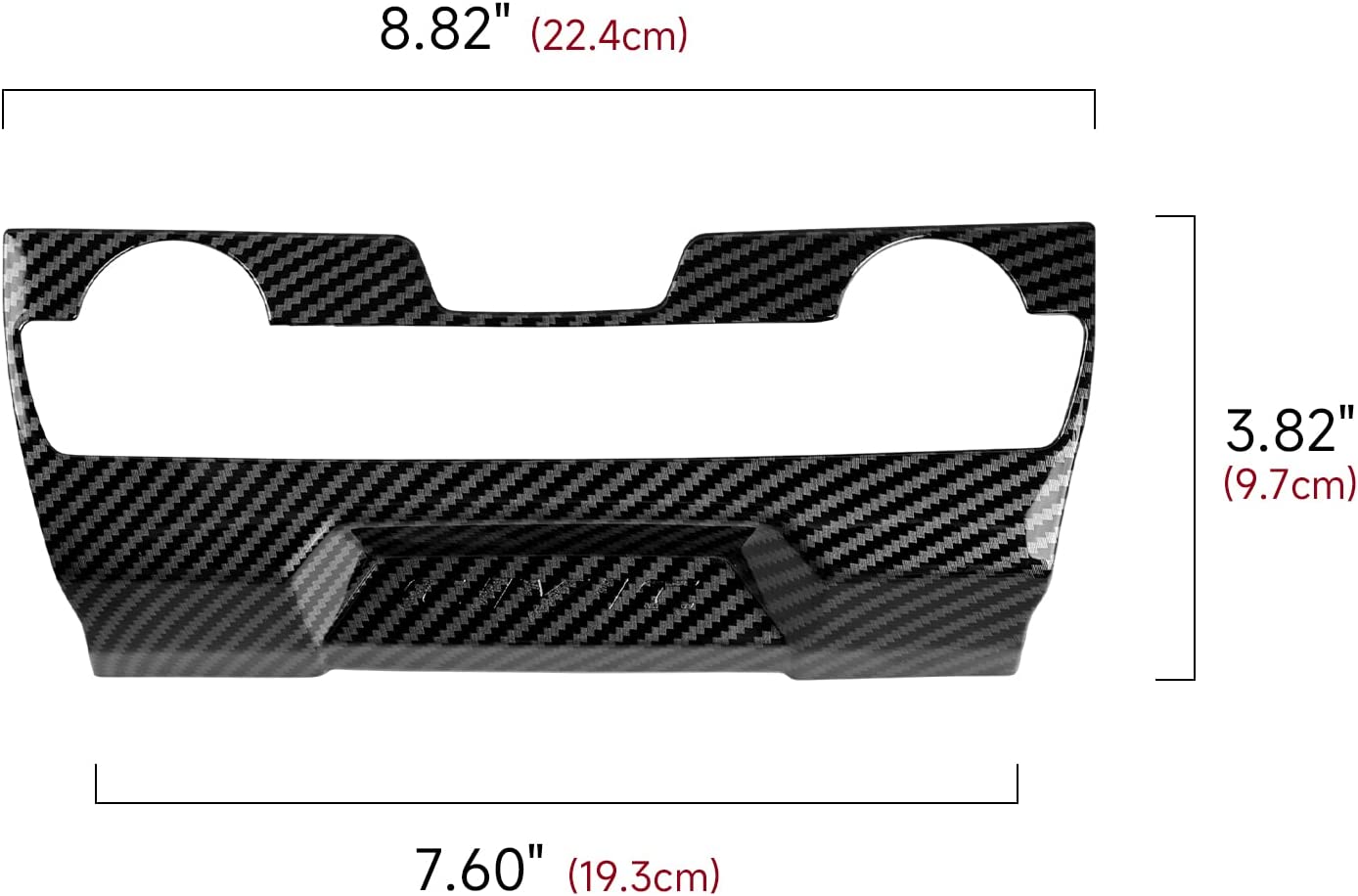 ABS Carbon Fiber Compatible with 2016 2017 2018 2019 2020 2021 Honda Civic 10th Gen Accessories Air Condiitioning Center Console Panel Interior Sticker - Delicate Leather