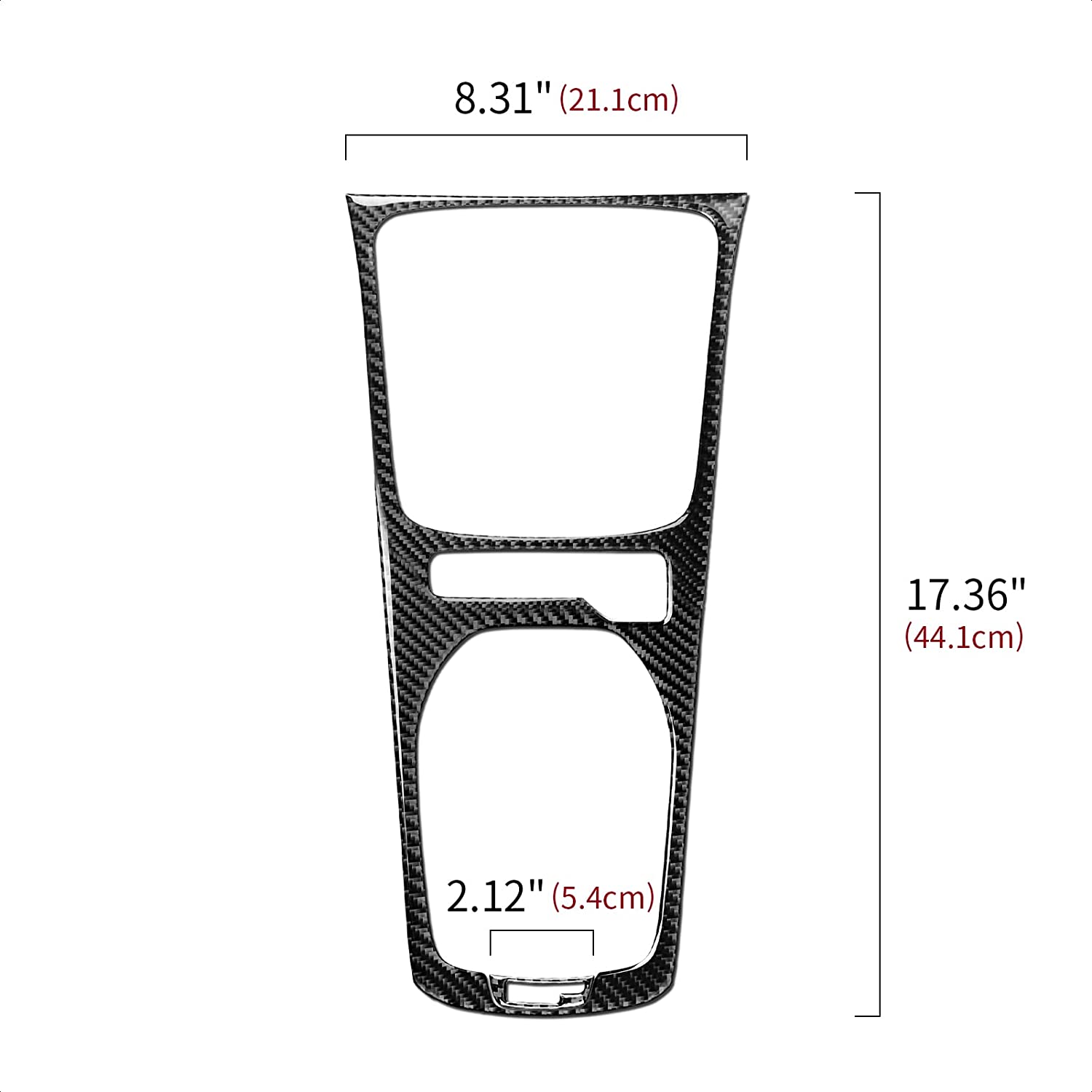 Car Gear Shift Panel Sticker Decal Carbon Fiber Interior Trim Cover Compatible with Camaro 2010 2011 2012 2013 2014 2015 Car Decoration Accessories - Delicate Leather  