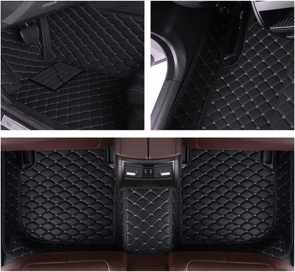 Car Floor Mats for Toyota, Leather Luxury Floor Liner All Weather Protection Carpet, Toyota Camry XV40 2006-2011 - Delicate Leather