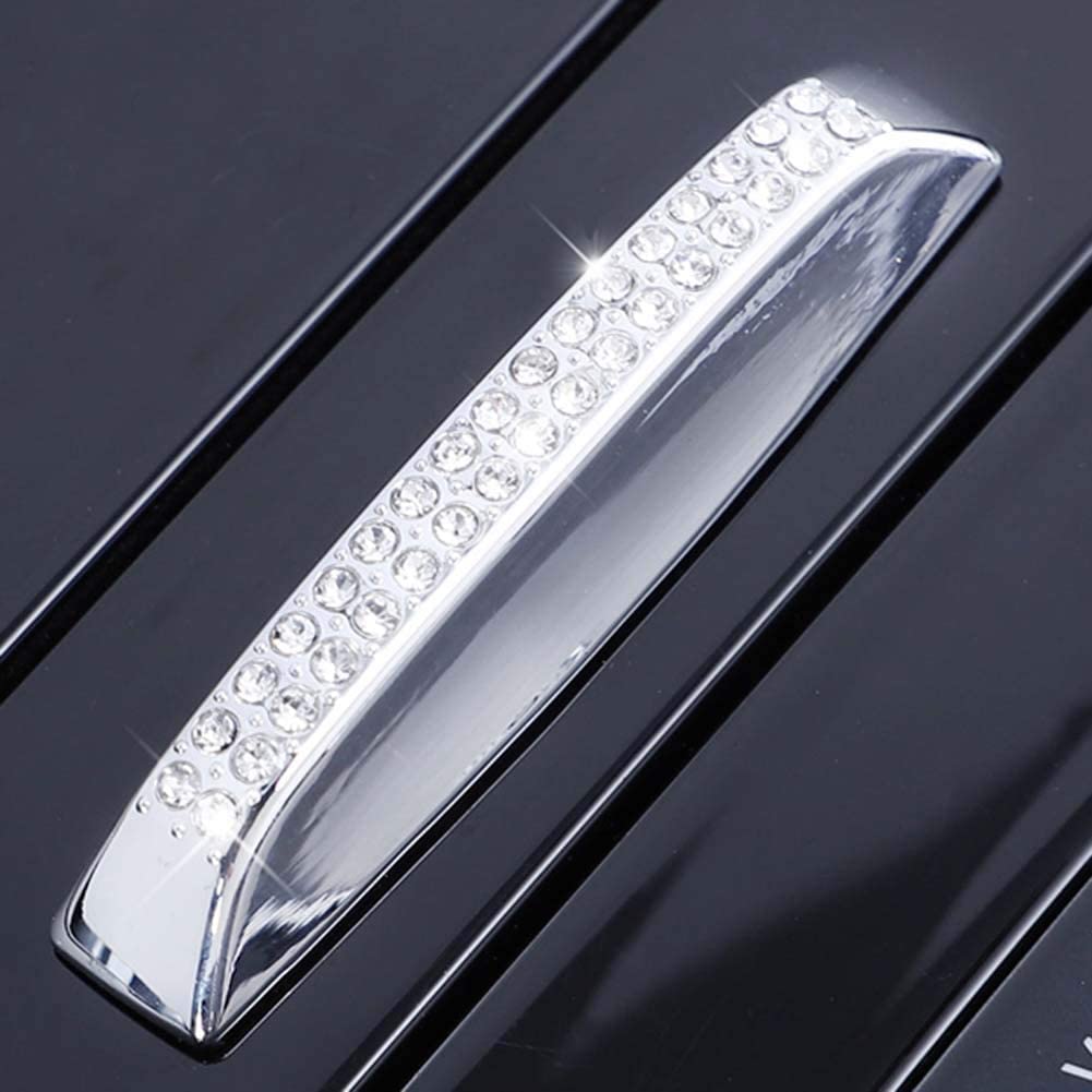 Pursuestar Bling Bling Crystal Water Cup Cover Car Interior Trim Sticker Decals Car Interior Accessories for Mercedes Benz A B Class GLB GLA CLA 2019 2020 2021 2022 - Delicate Leather