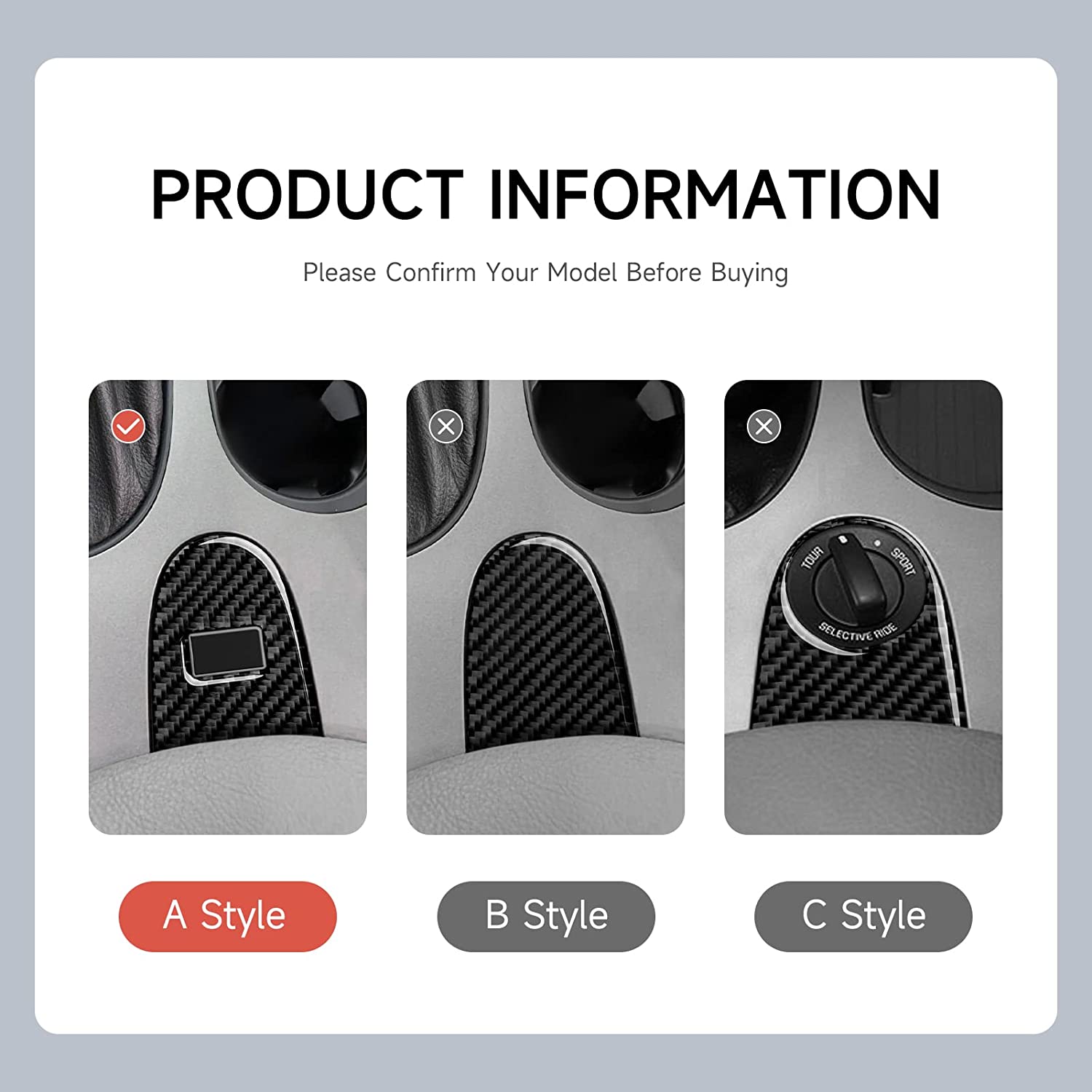 Car Interior Gear Shift Panel Trim Sticker Carbon Fiber Decoration Decal Cover for Chevrolet Corvette C6 2005 2006 2007 Car Accessories - Delicate Leather