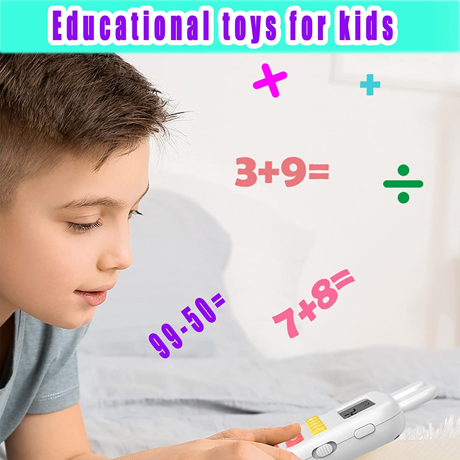 Boys Toys for 3-9 Year Old Boys Girls,Math Games for Kids Ages 3+,Montessori Toys Autism Sensory Travel Toys,Birthday Stocking Stuffers for Kids - Delicate Leather