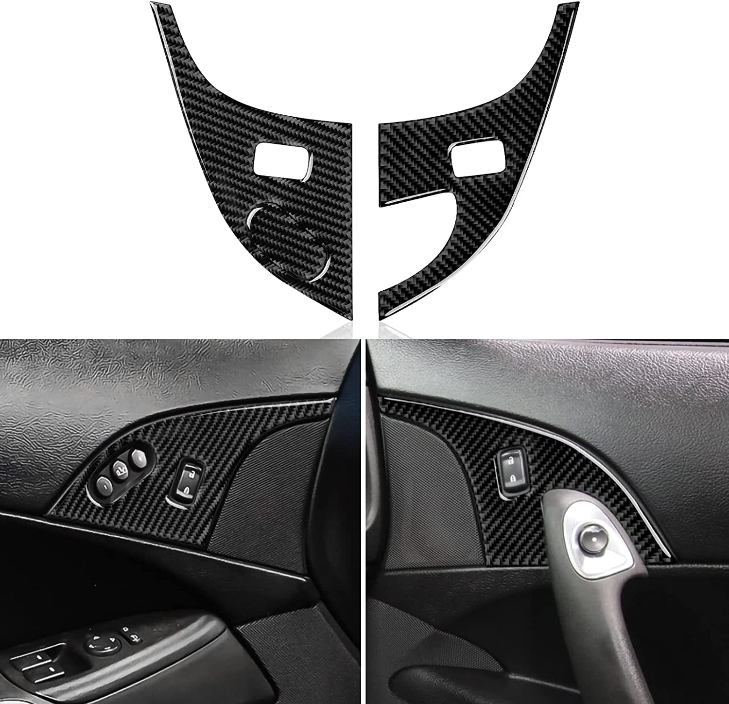 Car Co-Pilot Storage Box Switch Sticker Decal Carbon Fiber Interior Trim Cover Compatible with Chevrolet Corvette C6 2005 2006 2007 Car Accessories - Delicate Leather