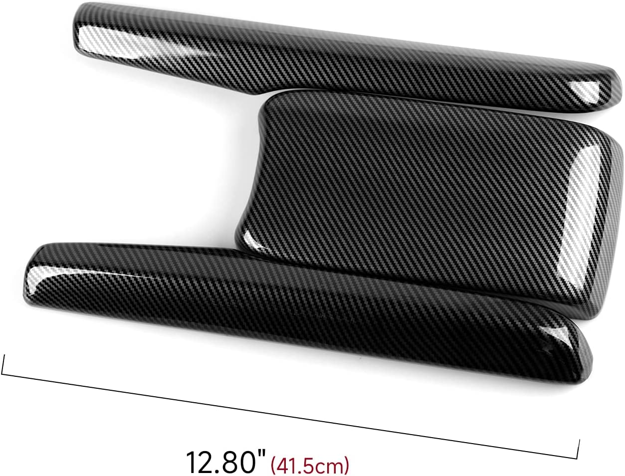 Armrest Storage Box Cover Compatible with 2016 2017 2018 2019 2020 2021 Civic 10th Gen Accessories ABS Carbon Fiber Interior Stickers