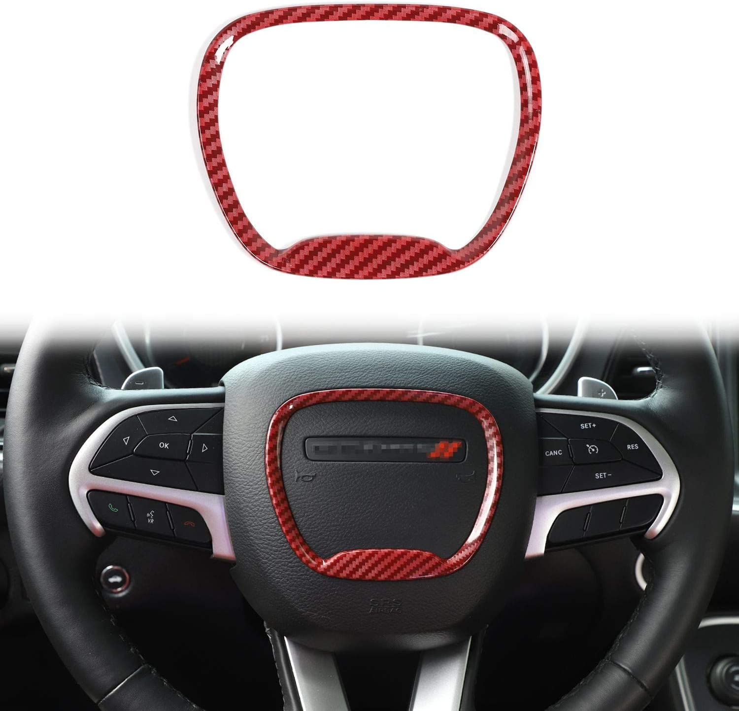 Steering Wheel Trim, for 2015-2022 Challenger Charger, for Grand Cherokee SRT8 2014-2020