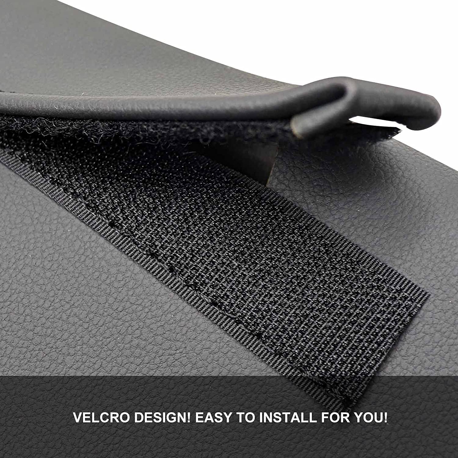 Seat Armrest Cover Compatible with Silverado Tahoe Avalanche Suburban Sierra Yukon Center Console Cover with Zipper Design - Delicate Leather  