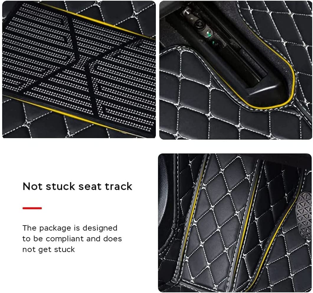 Car Floor Mats for Toyota, Leather Luxury Floor Liner All Weather Protection Carpet, Toyota Camry XV40 2006-2011 - Delicate Leather