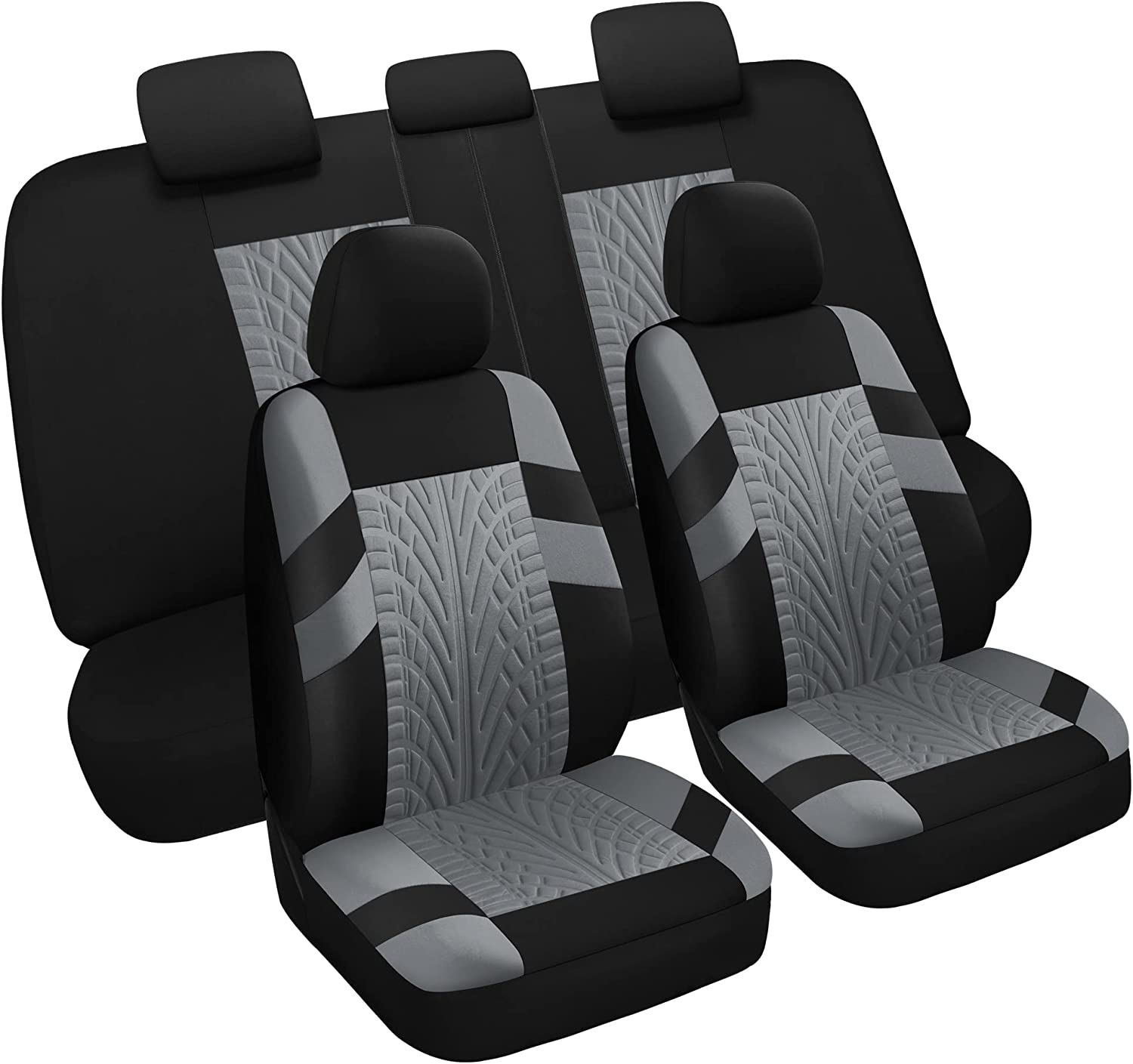 Black Panther 1 Pair Car Seat Covers, Luxury Car India