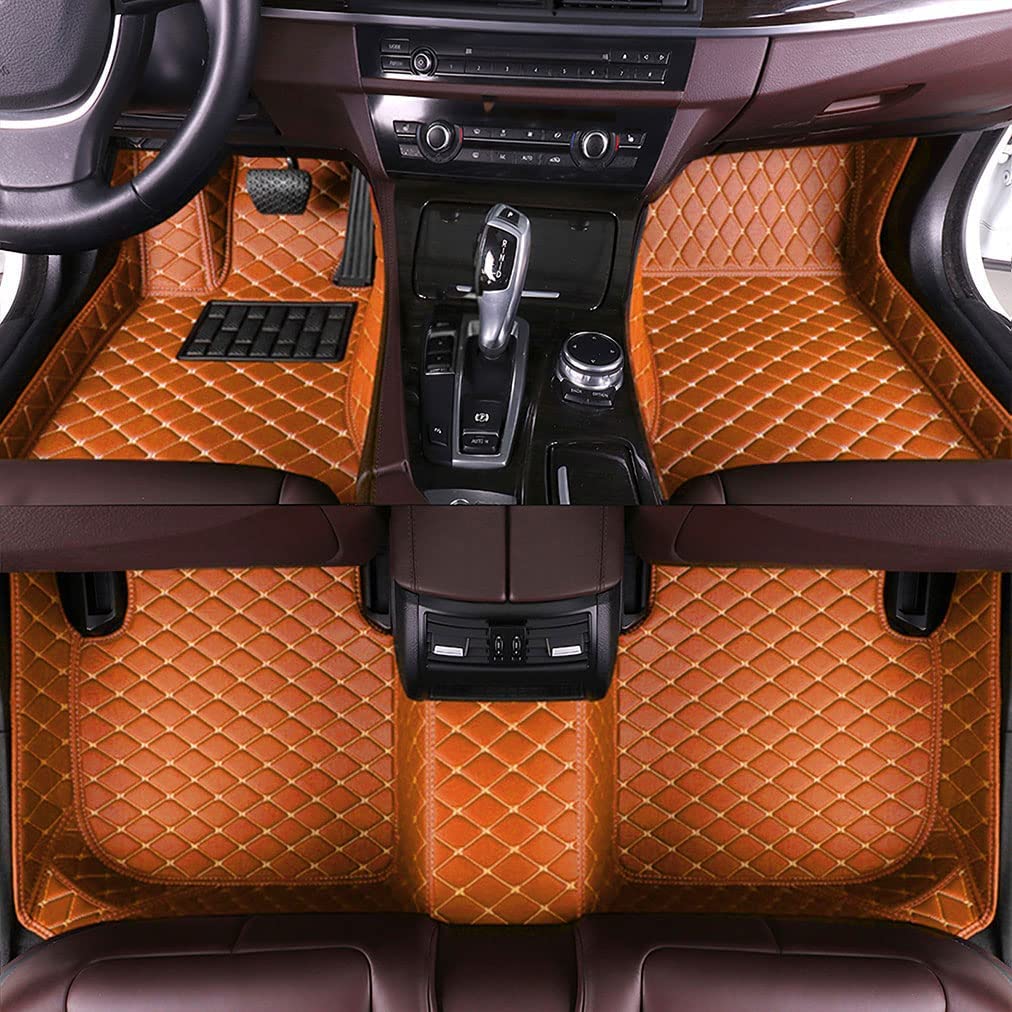 Car Floor Mats Leather Luxury Floor Liner All Weather Protection Carpet