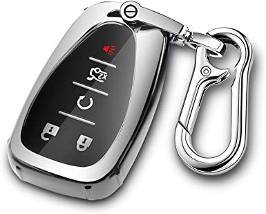 Key Fob Cover With Keychain for Cruze Camaro Malibu Traverse Spark Equinox Sonic Volt Bolt Trax