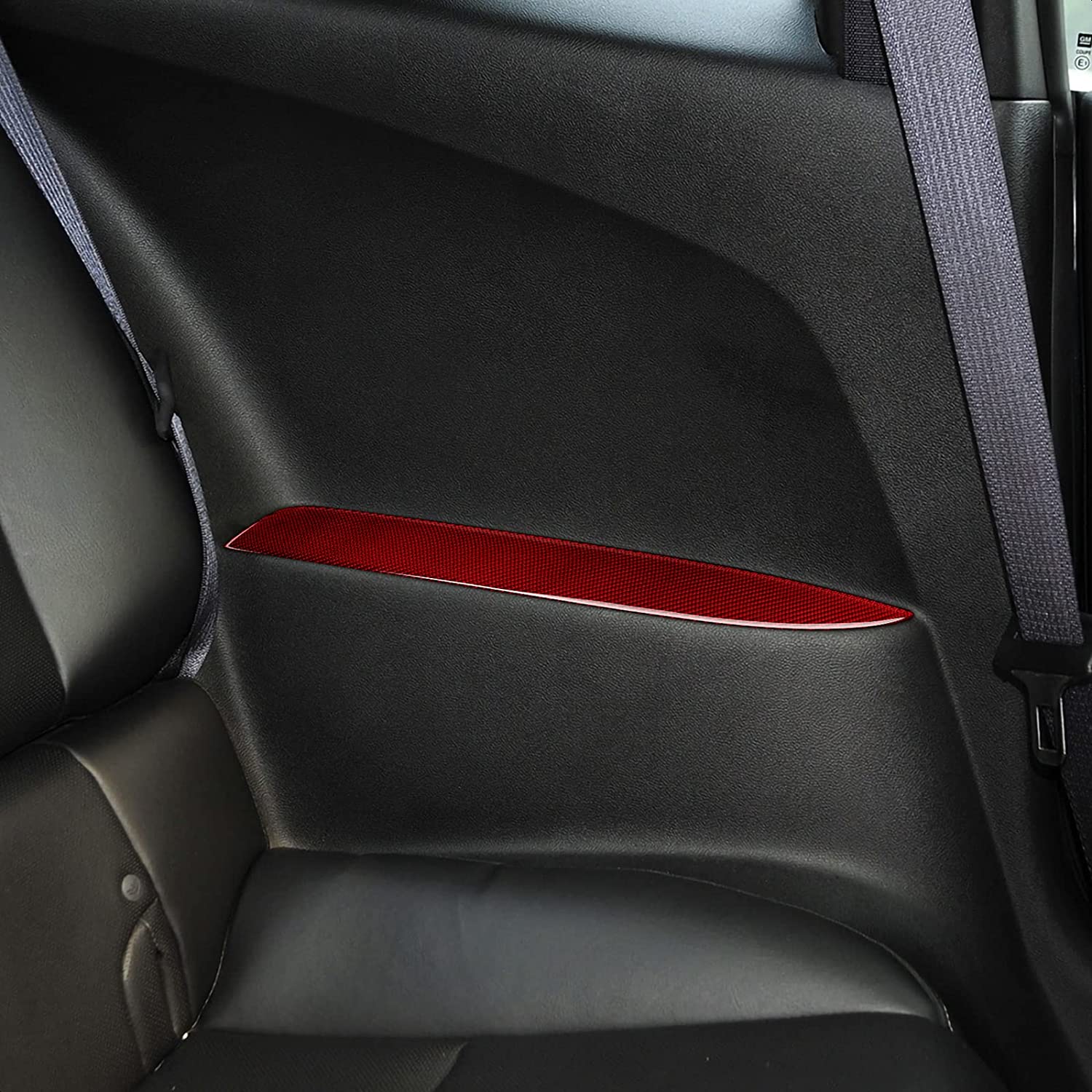 Car Rear Armrest Sticker Carbon Fiber Interior Trim Cover Decal for Chevrolet Camaro 2010 2011 2012 2013 2014 2015 Car Accessories - Delicate Leather