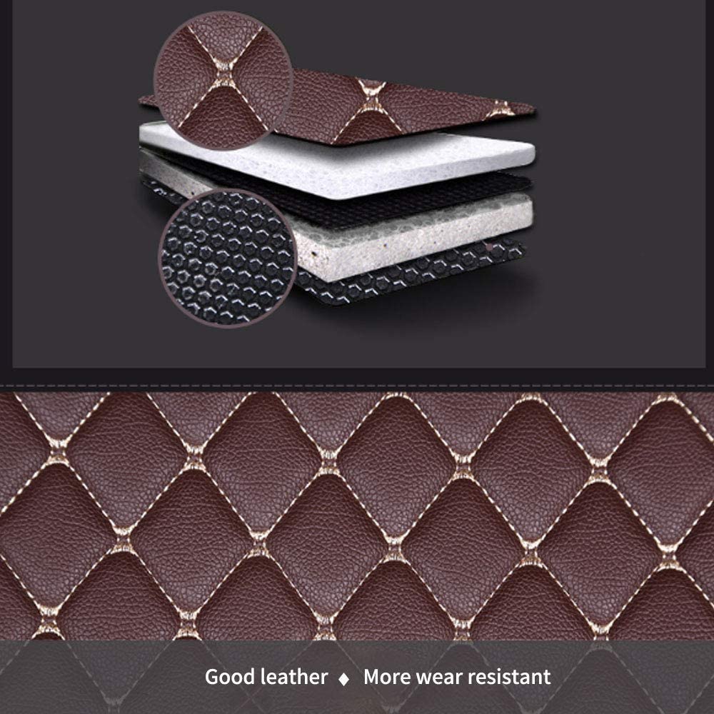 Car Floor Mats fit for Jaguar F-PACE 2016-2019 Full Coverage All Weather Protection Non-Slip Leather Floor Liners - Delicate Leather  