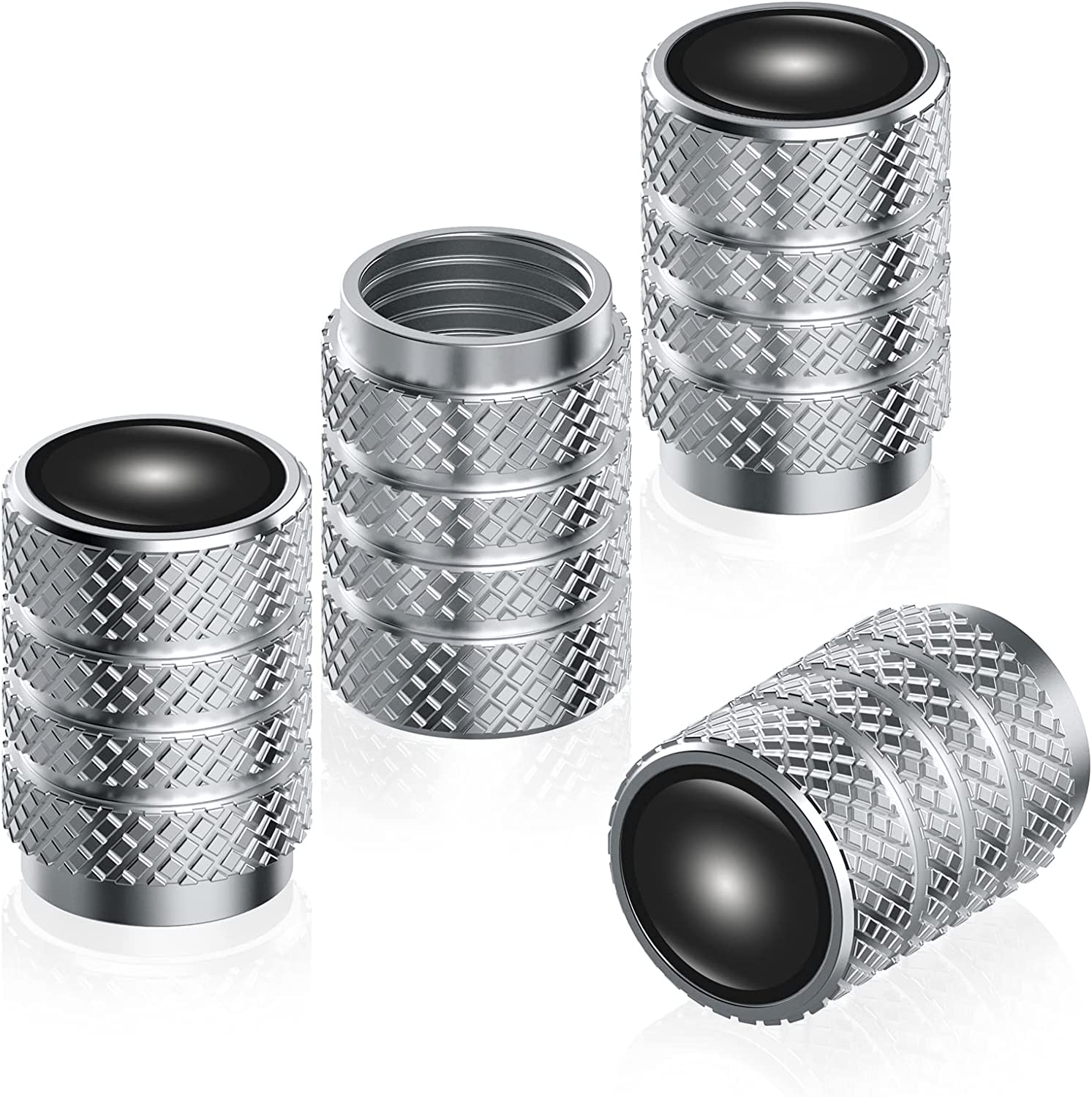 4pcs Car Tire Dust Caps Car Tire Air Caps with Logo, Alloy Metal Car Tire Valve Caps for BMW M Series, Suit for M1 M3 M5 X1 X5 X6 Z4 3 5 7 SeriesX7,Anti-Corrosion Leak-Proof Screw-on Easy Grip - Delicate Leather