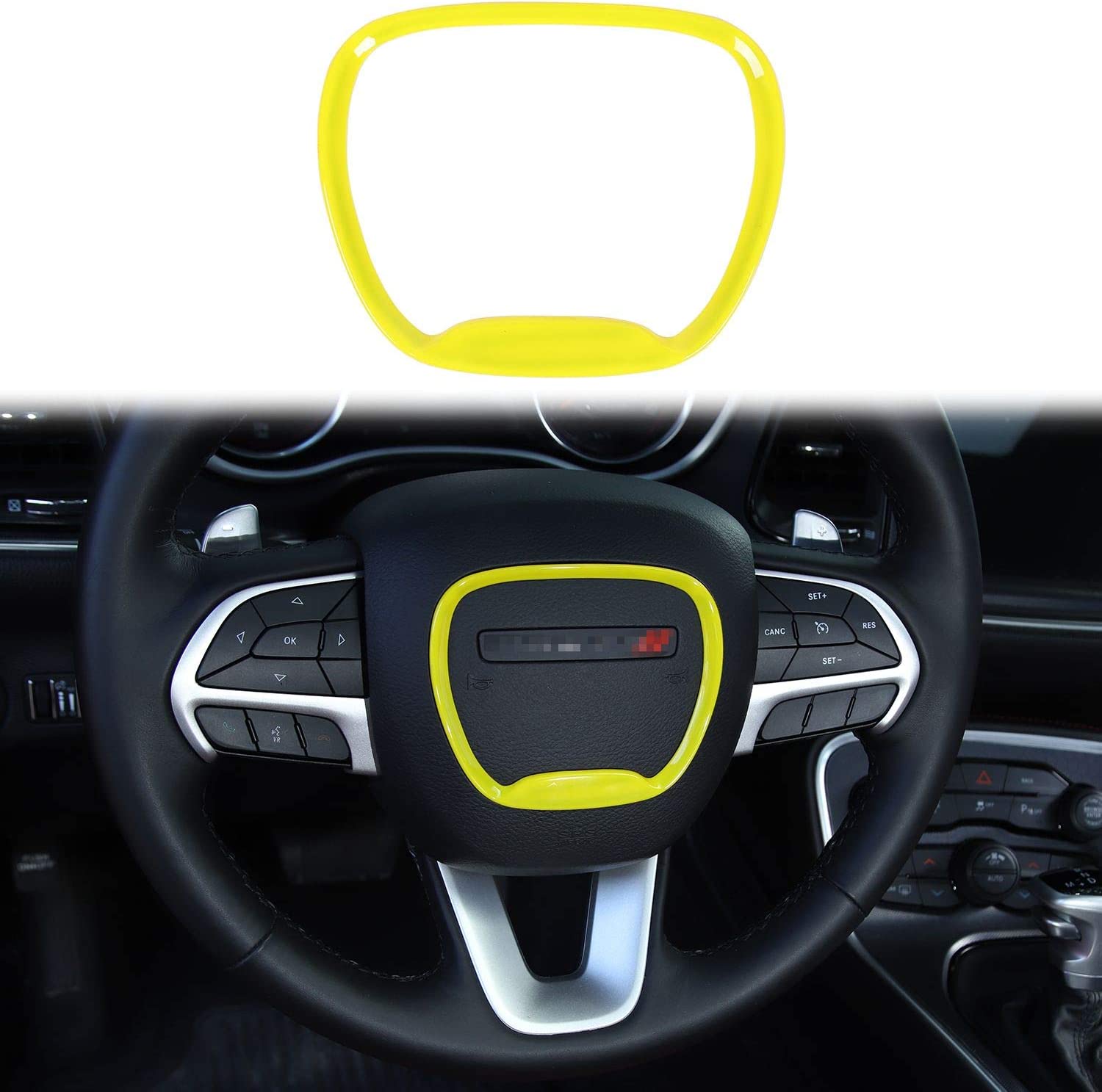 Steering Wheel Trim, for 2015-2022 Challenger Charger, for Grand Cherokee SRT8 2014-2020