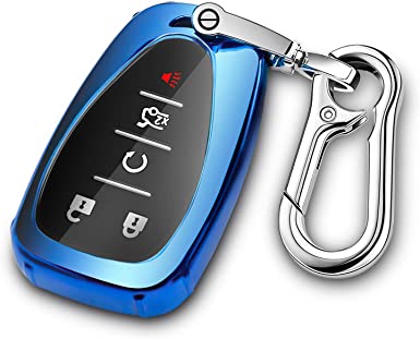 Key Fob Cover With Keychain for Cruze Camaro Malibu Traverse Spark Equinox Sonic Volt Bolt Trax