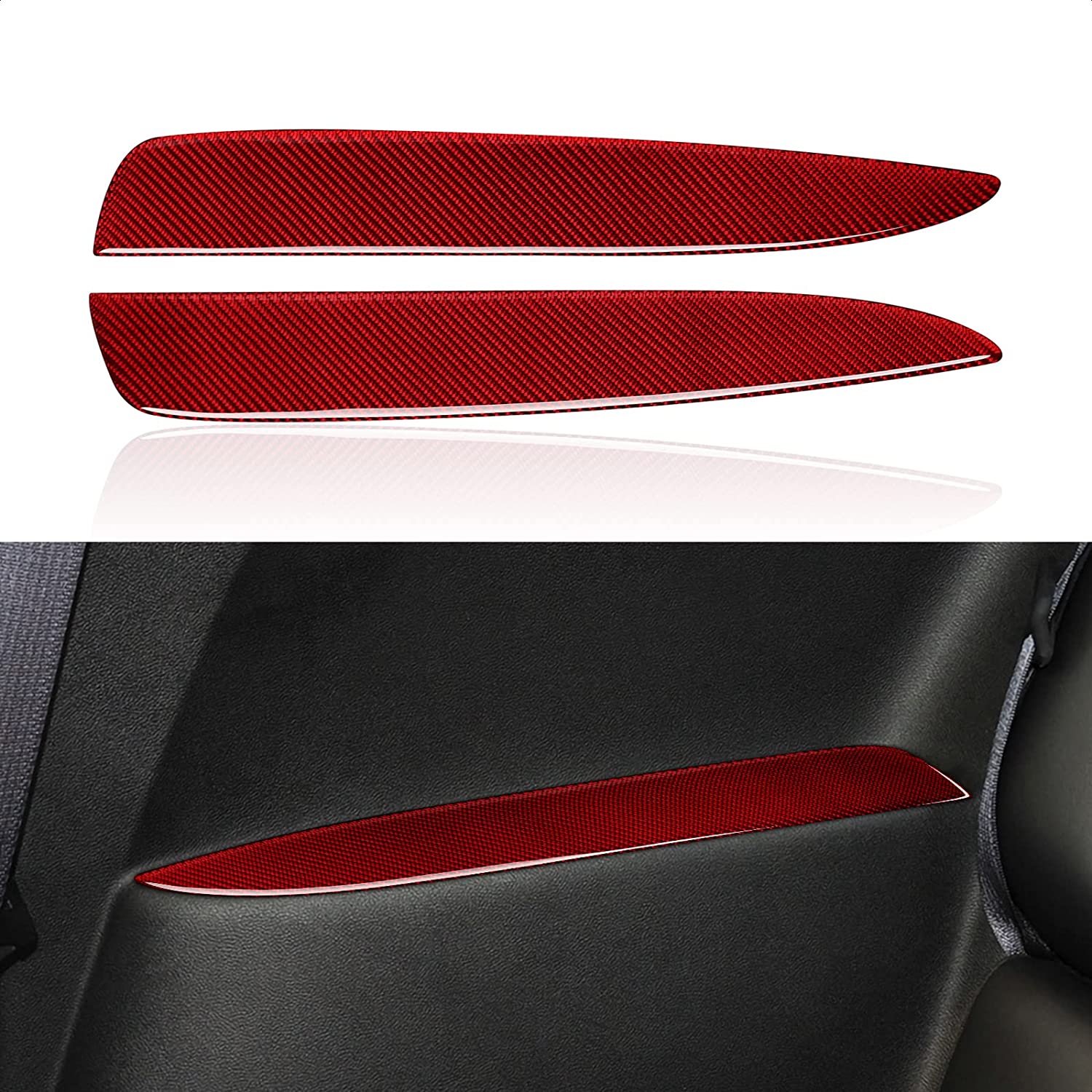 Car Rear Armrest Sticker Carbon Fiber Interior Trim Cover Decal for Chevrolet Camaro 2010 2011 2012 2013 2014 2015 Car Accessories - Delicate Leather