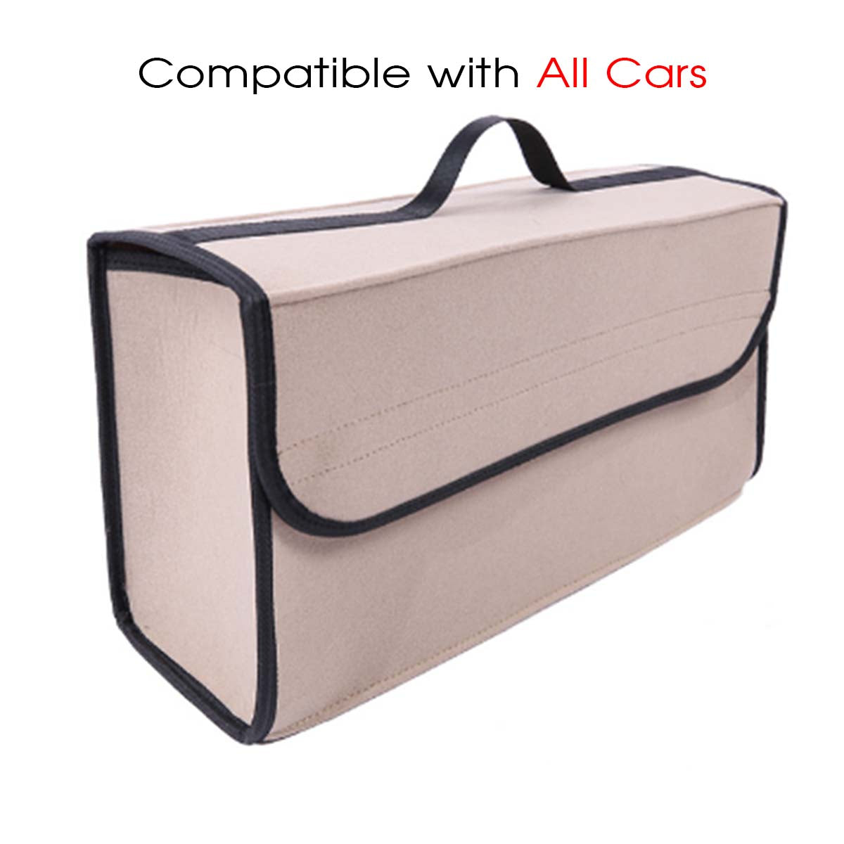 Soft Felt Car Bag Organizer Folding Car Storage Box Non Slip Fireproof Car Trunk Organizer, Custom For Your Cars, Car Accessories JG12990