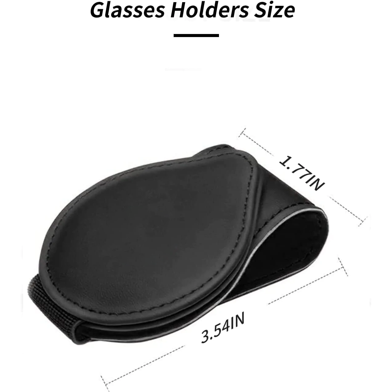 Custom Text and Logo Sunglasses Holder for Car Visor Clips, Fit with Mercedes-Benz, Leather Magnet Adsorption Visor Accessories Car Organizer for Storing Glasses Tickets Eyeglasses Hanger