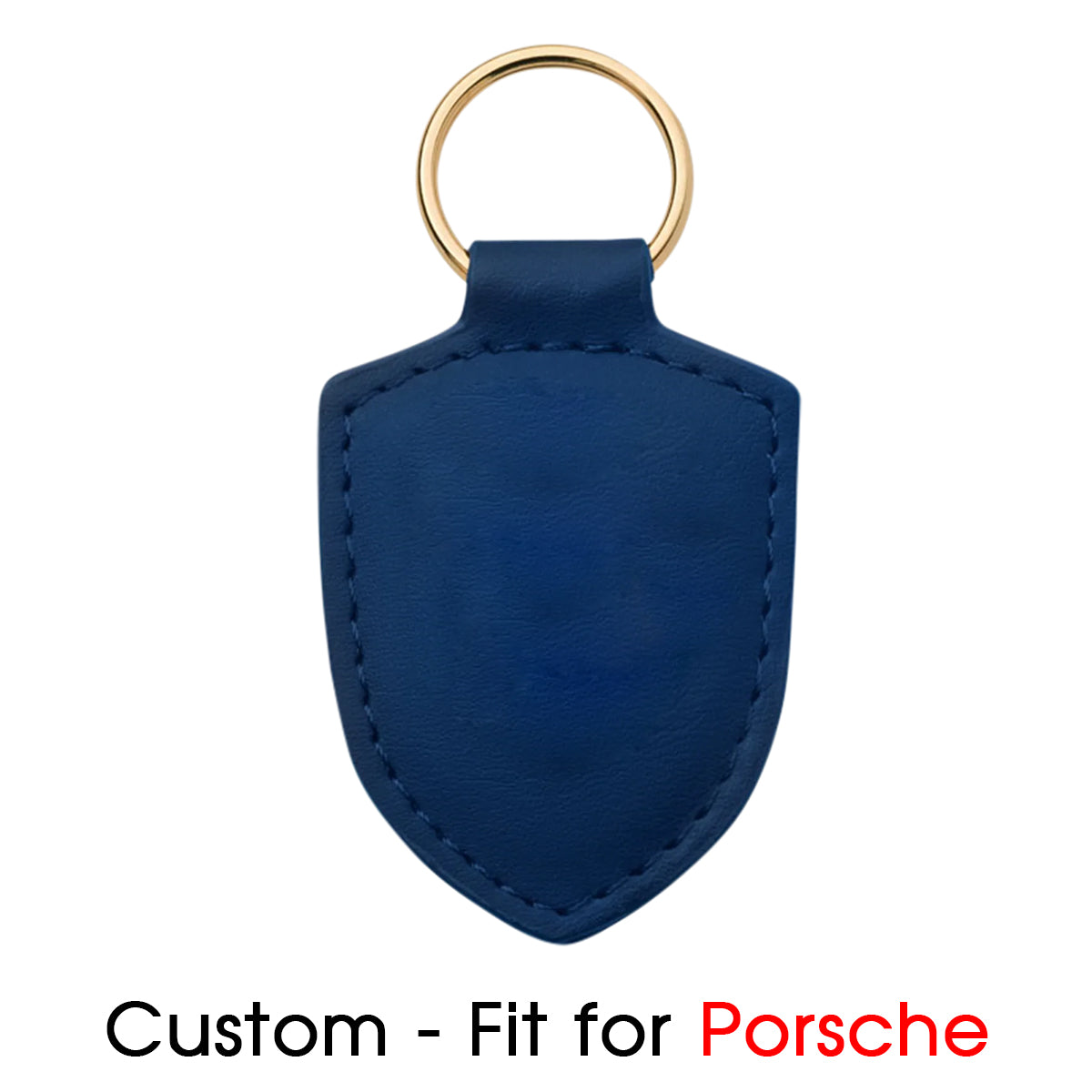 Porsche Crest Keyring - Delicate Leather