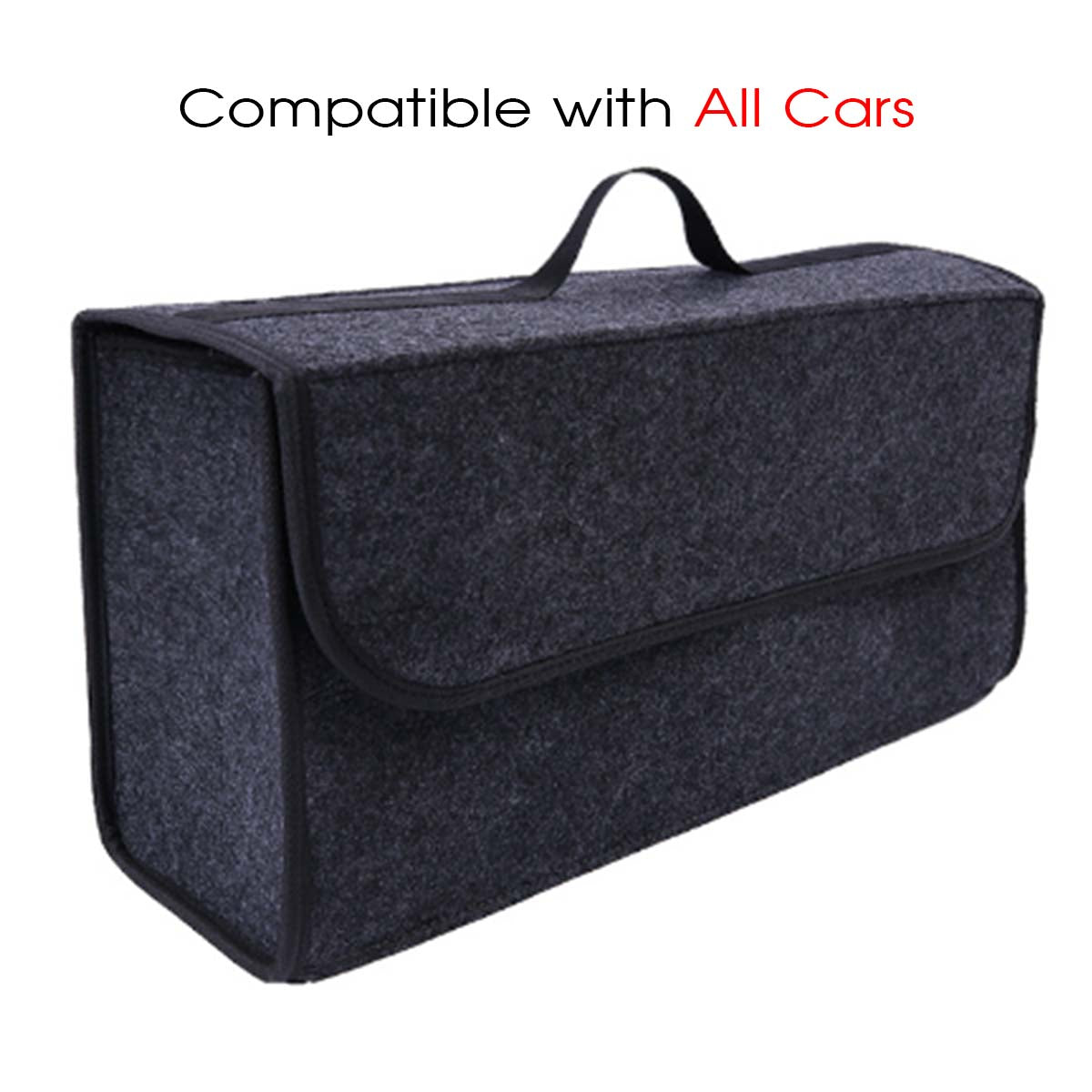 Soft Felt Car Bag Organizer Folding Car Storage Box Non Slip Fireproof Car Trunk Organizer, Custom For Your Cars, Car Accessories JG12990