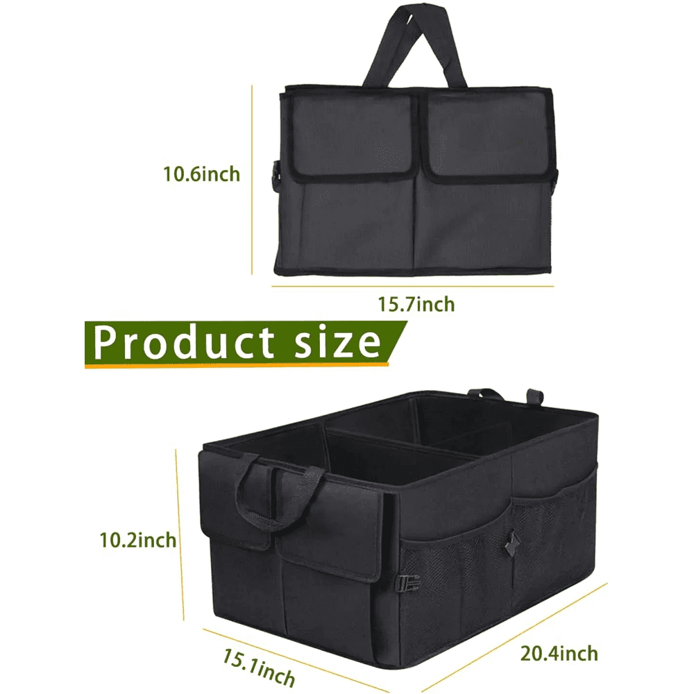 Custom Text and Logo Car Trunk Organizer, Fit with Porsche, Foldable Car Trunk Storage Box, Storage Bag, Waterproof, Dust-proof, Stain-Resistant