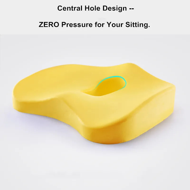 Car Seat Cushion for Coccyx Sciatica Tailbone Pain Relief, Seat Cushion For Car Seat Driver, Seat Cushion For Truck Driver, Car Seat Cushions For Short People,for Office Chair,Wheelchair,Plane - Delicate Leather