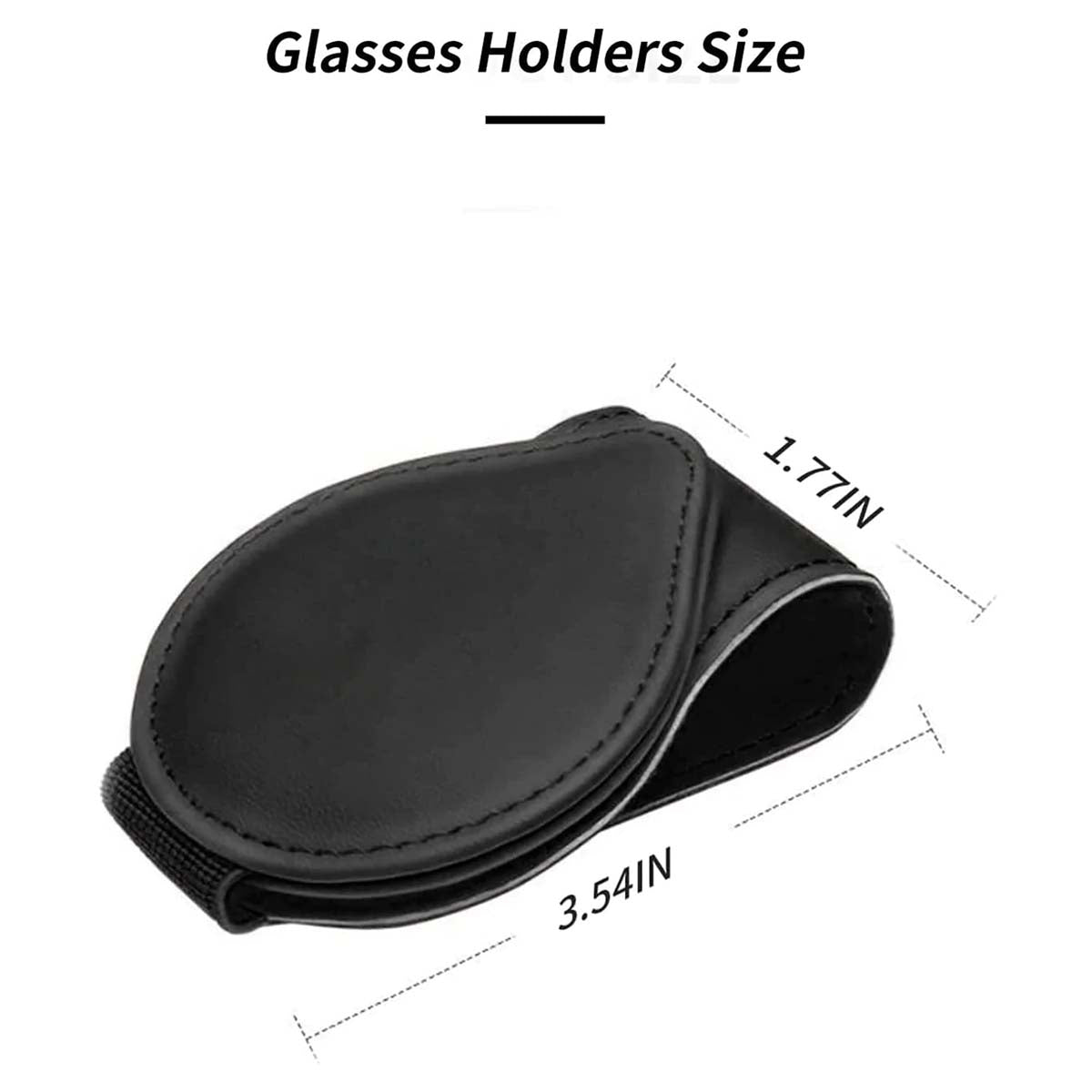 Delicate Leather Car Sunglasses Holder, Custom For Your Cars, Magnetic Leather Glasses Frame 2023 Update PE13995