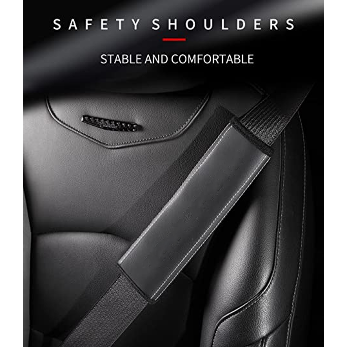 Delicate Leather Car Seat Belt Cover: Enhance Comfort and Safety on Your Drives