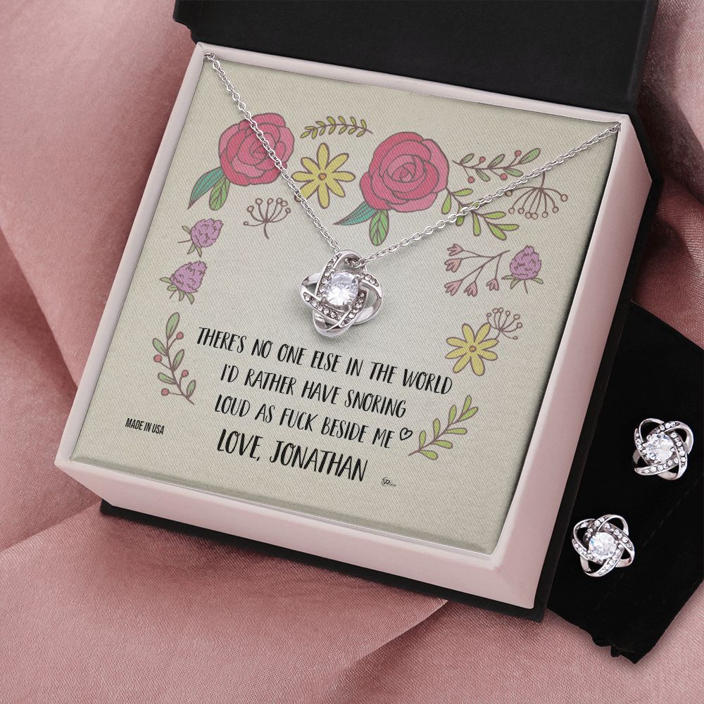 Custom Name Funny Valentine Days 14k White Gold Pendant Necklace Jewelry with Message Card Gift For Girlfriend Wife Fiancee Woman Girl - Delicate Leather