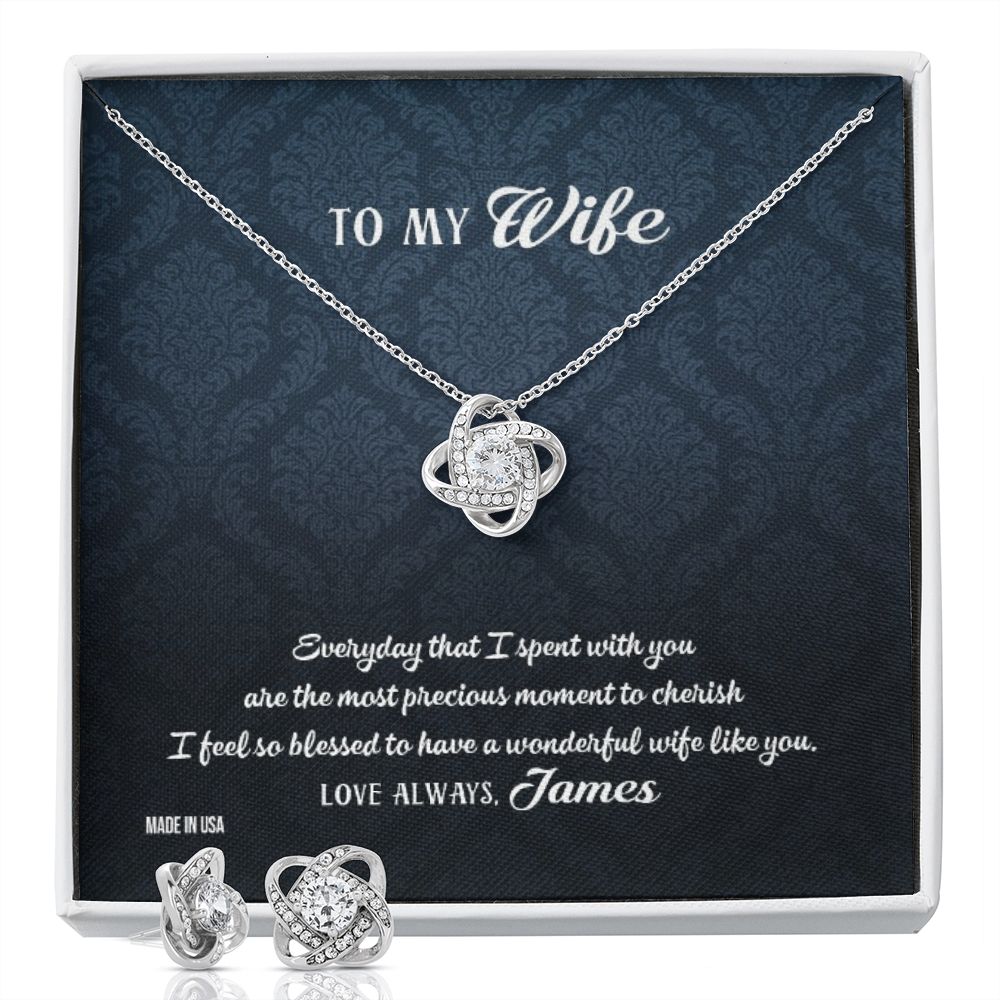 Custom To My Wife Every Day That I Spend With You Necklace Jewelry 14k White Gold Pendant Necklace Jewelry Gift For Wife Mother day - Delicate Leather