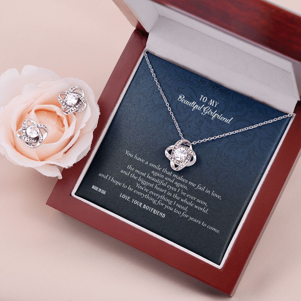 Custom To My Beautiful Girlfriend You're Everything I Need 14k White Gold Pendant Necklace Jewelry Gift For Girlfriend Mother day - Delicate Leather