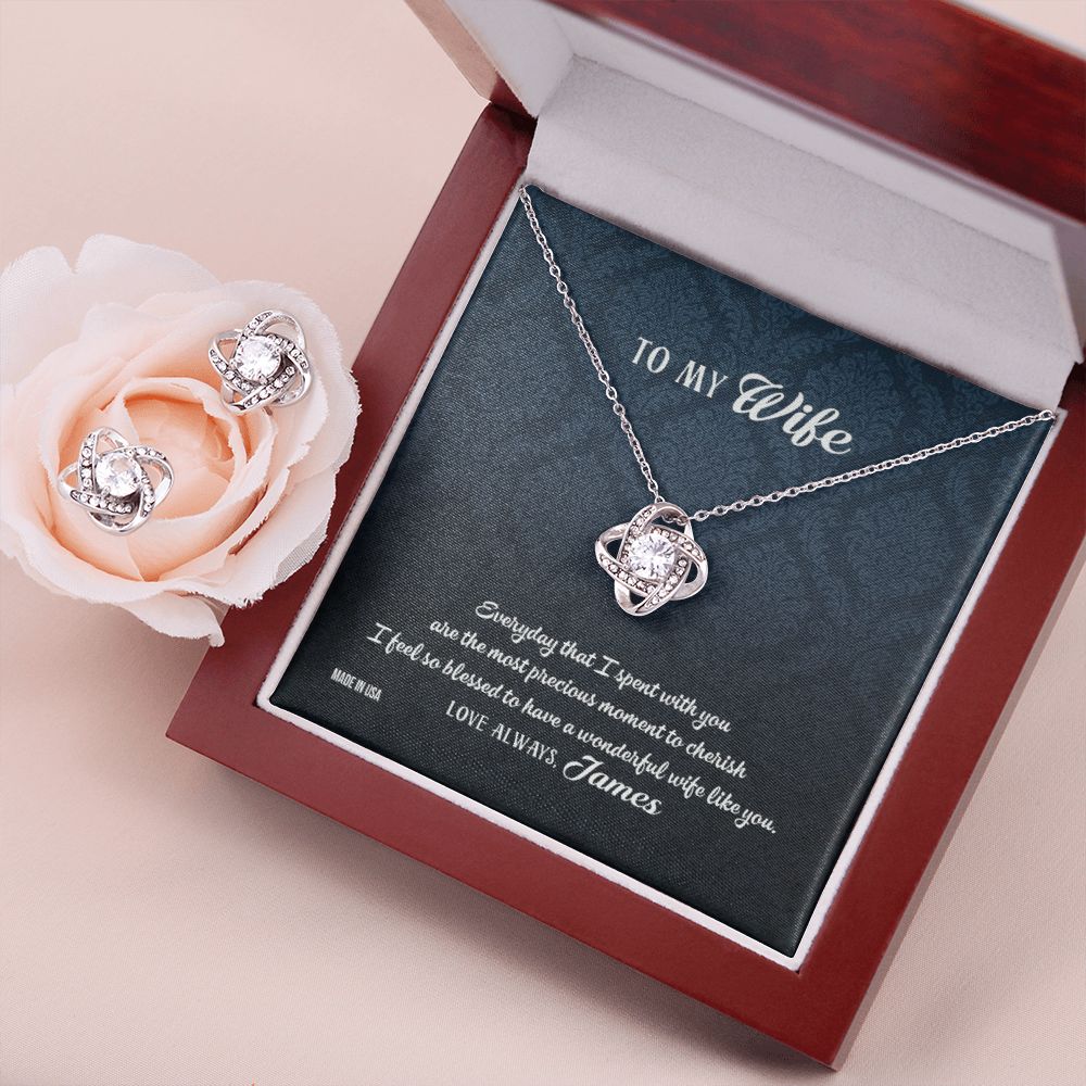 Custom To My Wife Every Day That I Spend With You Necklace Jewelry 14k White Gold Pendant Necklace Jewelry Gift For Wife Mother day - Delicate Leather