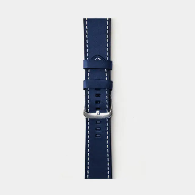 Leather Compatible With Apple Watch Strap | Morden | Navy Delicate Leather