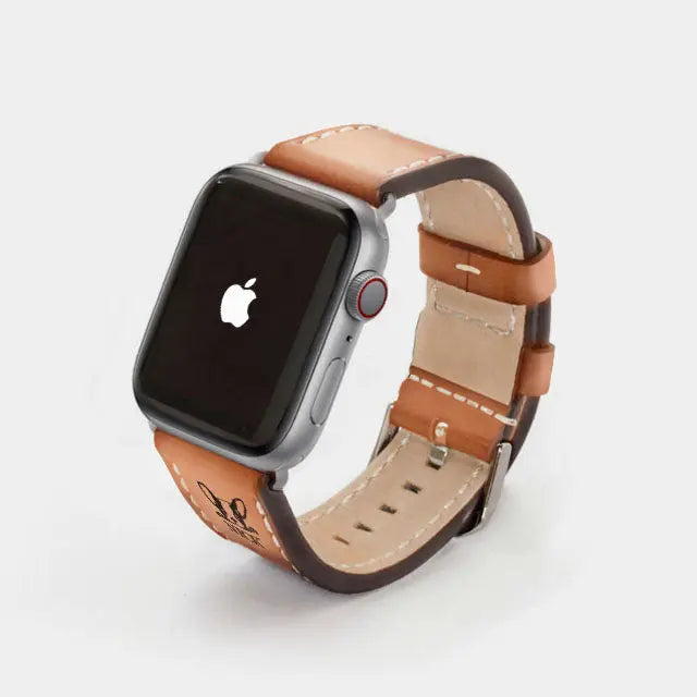 Custom Image Compatible With Apple Strap Leather Delicate Leather